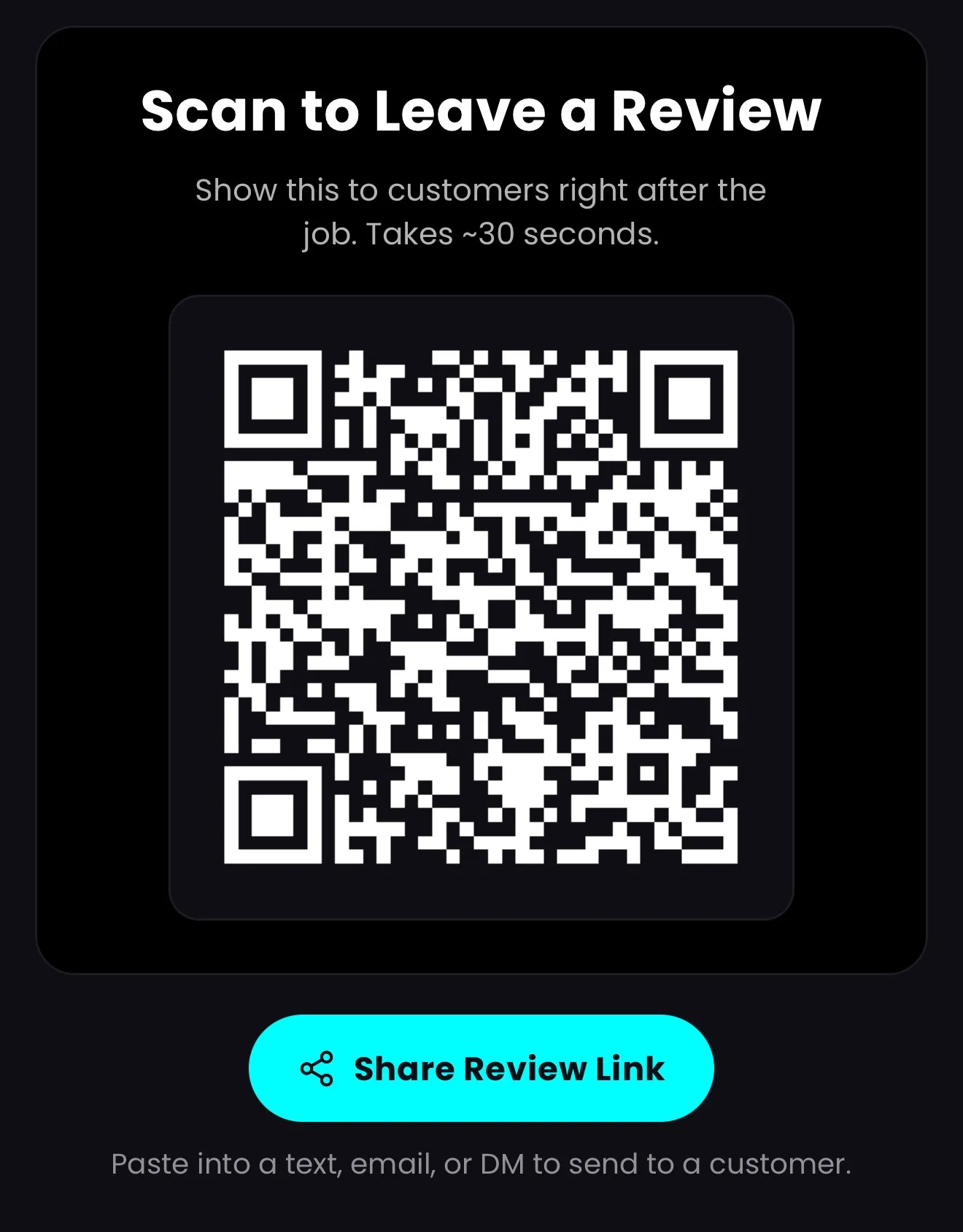 Cortex app: Review QR codes