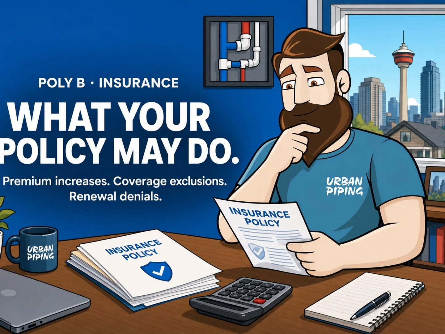 Urban Piping social post: Insurance and poly B