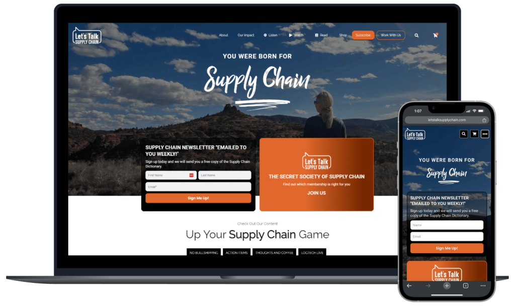 Website Redesign & SEO for Let's Talk Supply Chain | Get X Media 1 getxmedia case study mockup ltsc 1600x950 1